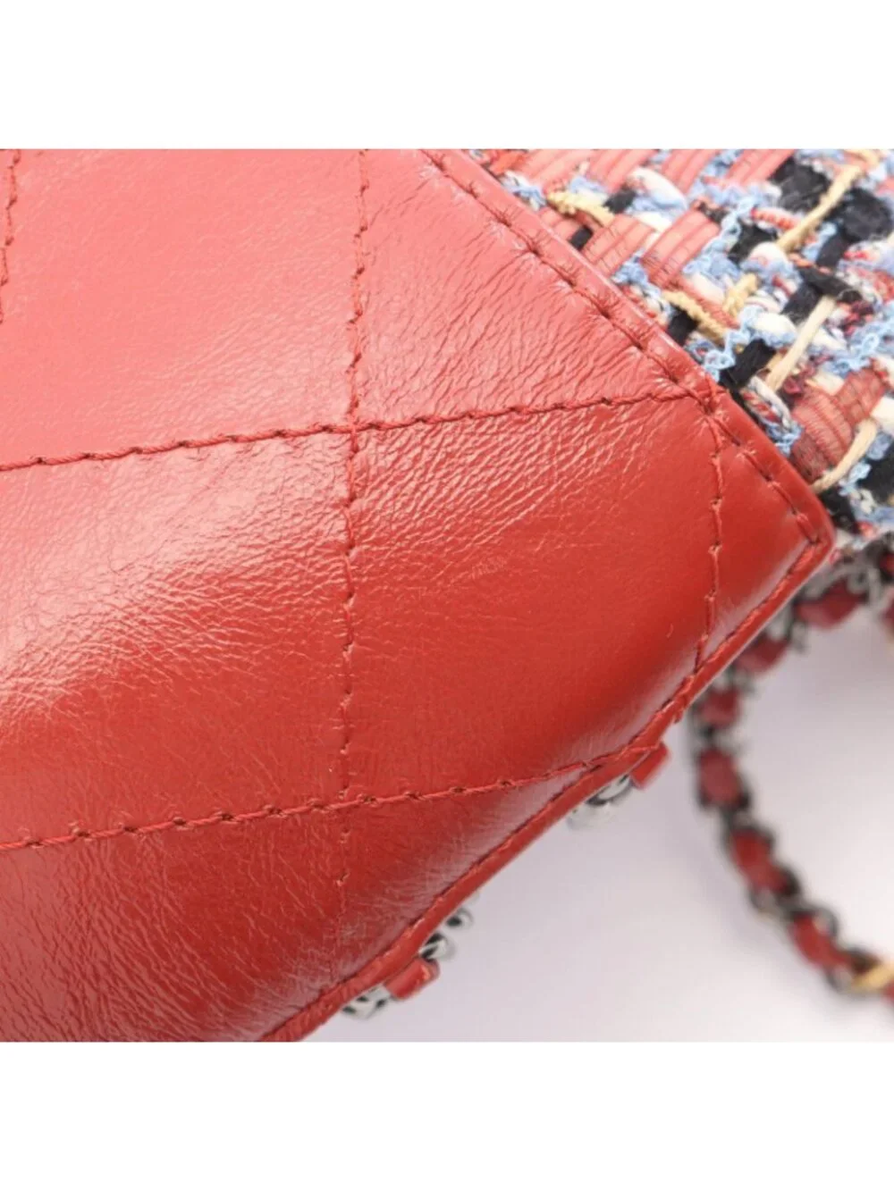 Chanel Shoulder Bag Gabriel de Drawstring Chain Multi Fabric Leather de Small